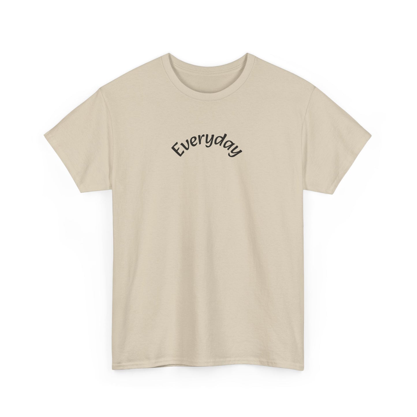 Everyday Graphic Tee - Minimal Script Text T-Shirt