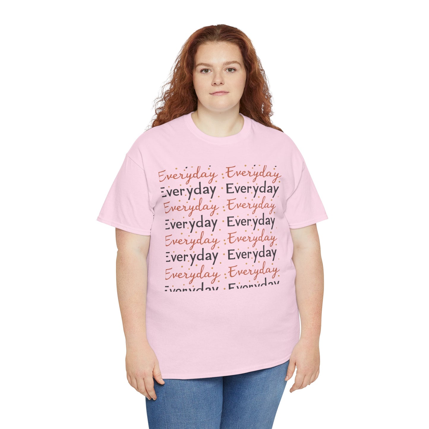 Everyday Repeat Graphic Tee — Minimalist Positive Message T-Shirt