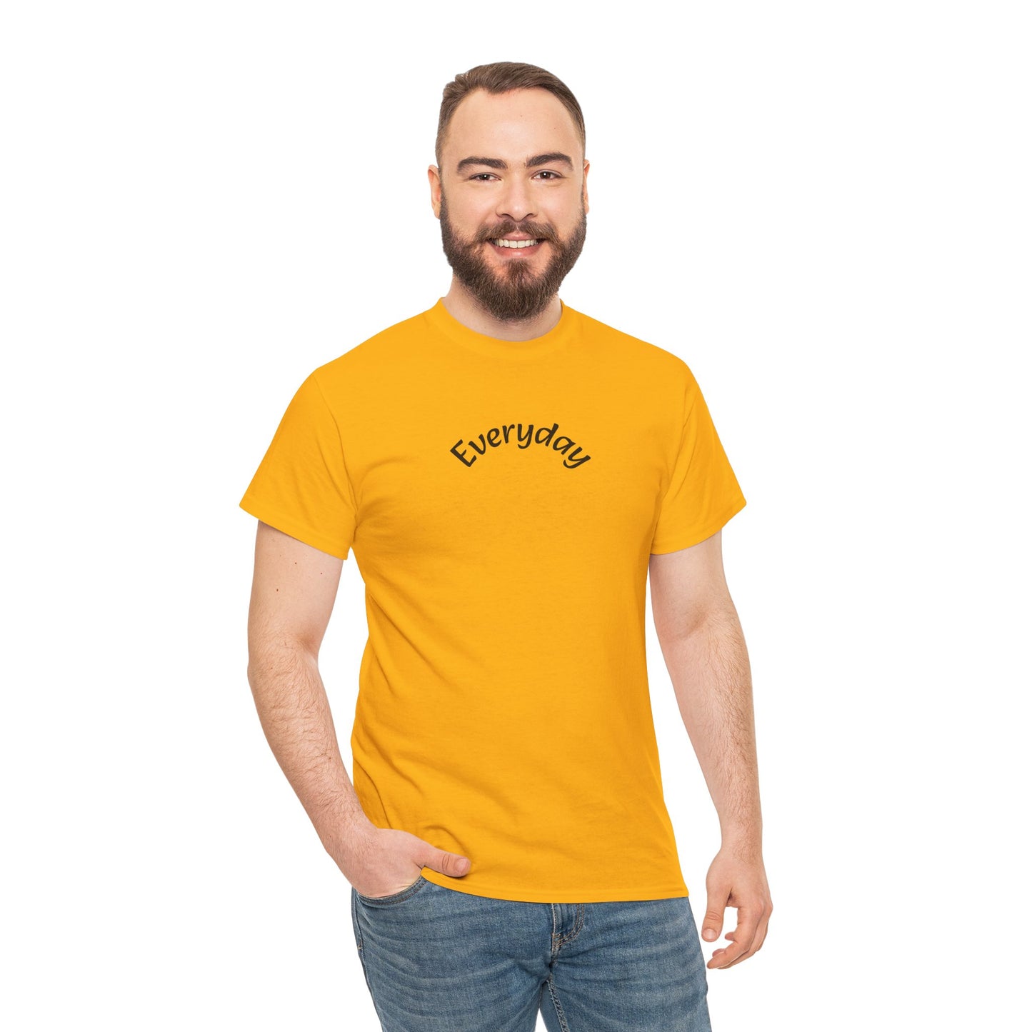 Everyday Graphic Tee - Minimal Script Text T-Shirt