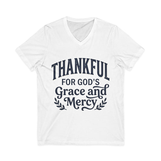 Thankful for God's Grace and Mercy V-Neck Tee