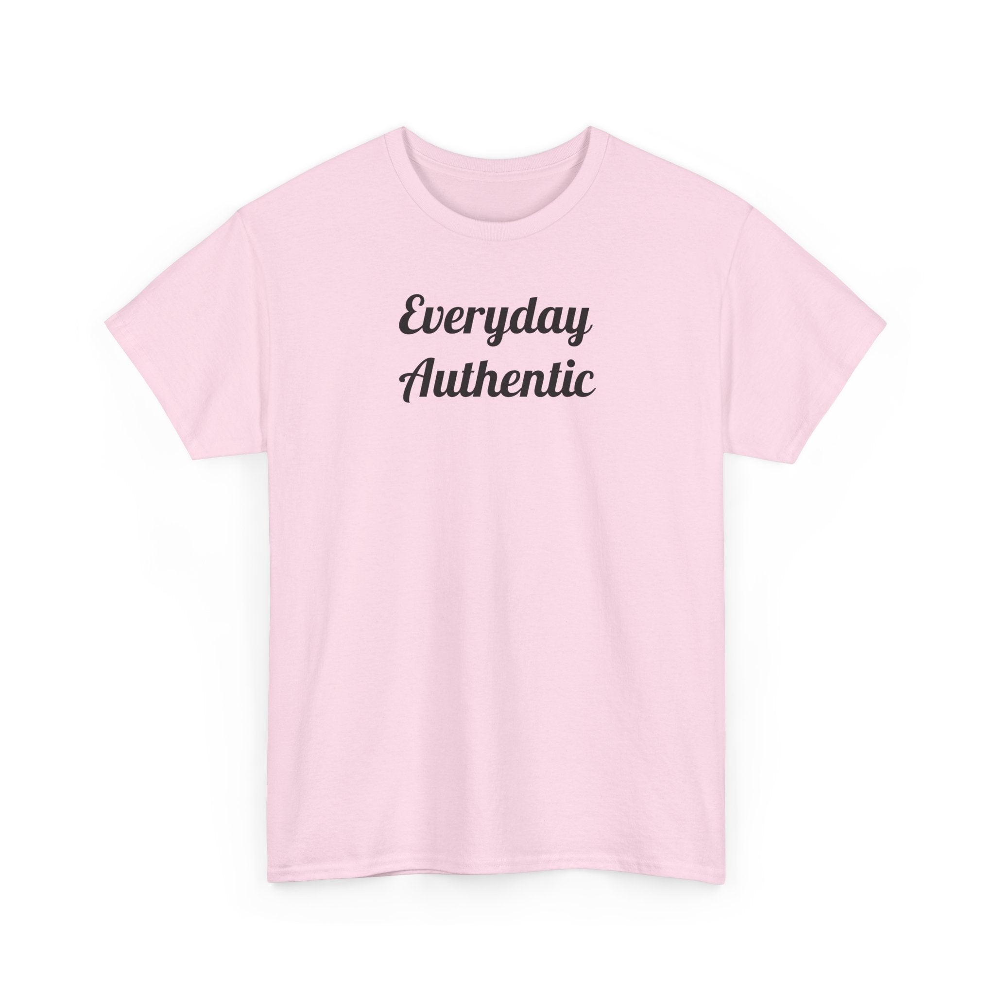 Everyday Authentic Tee — Minimal Script Graphic T-Shirt